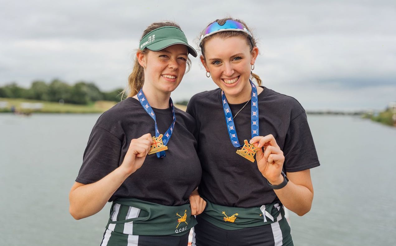 Gigi and Orla with their Medals